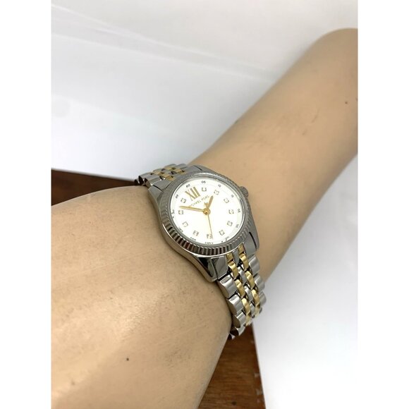 Michael Kors Women's Watch MK4740 Lexington Quartz White Dial 2-Tone Gemmed 26mm - Picture 6 of 14